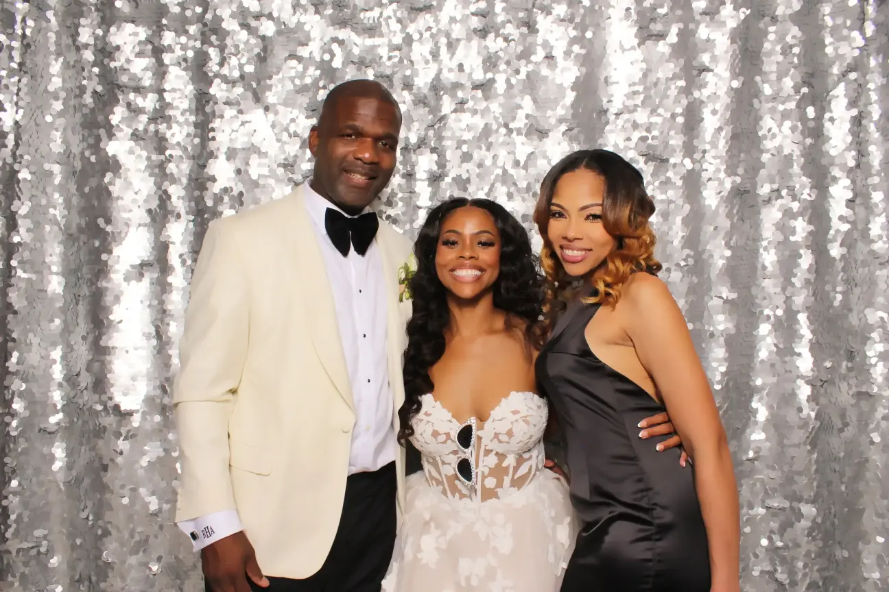 Classic wedding photo booth